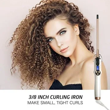 9mm Curling Iron Professional for Short and Medium Hair