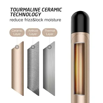 9mm Curling Iron Professional for Short and Medium Hair