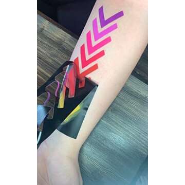 Makeup Swatch Sticker Stencil, 6 Pack of Vinyl Swatch Stencils, Makeup Artist Supplies, Beauty Suppl...