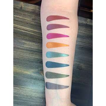 Makeup Swatch Sticker Stencil, 6 Pack of Vinyl Swatch Stencils, Makeup Artist Supplies, Beauty Supply