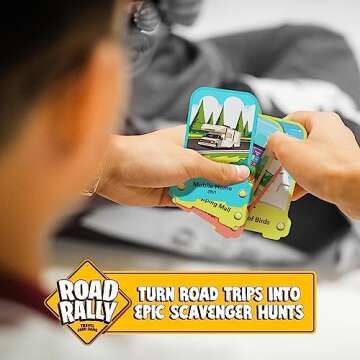 Road Rally Travel Scavenger Hunt Card Game for Kids - Roads Trip Car Games & Activities Must Haves E...