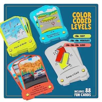 Road Rally Travel Scavenger Hunt Card Game for Kids - Roads Trip Car Games & Activities Must Haves Essentials - Fun Eye Hide & Seek Found Spy Summer Camping Toys Ages 5 6 7 8 9 10 11 12, 8-12
