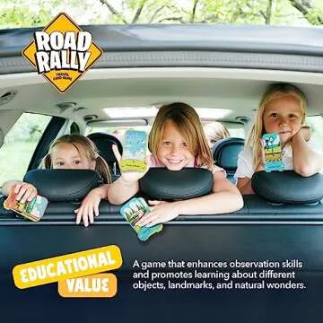 Road Rally Travel Scavenger Hunt Card Game for Kids - Roads Trip Car Games & Activities Must Haves Essentials - Fun Eye Hide & Seek Found Spy Summer Camping Toys Ages 5 6 7 8 9 10 11 12, 8-12