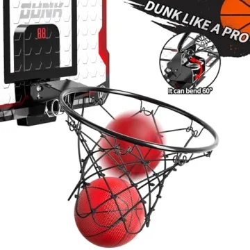 TEMI Basketball Hoop with Scoreboard for Kids Indoor Fun
