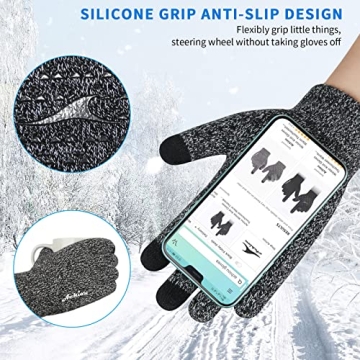 Achiou Touch Screen Winter Gloves, Warm & Comfortable