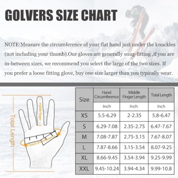 Achiou Touch Screen Winter Gloves, Warm & Comfortable