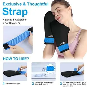 SuzziPad Cold Therapy Socks & Hand Ice Pack, Cooling Gloves for Chemotherapy, Chemo Care Package for Women and Men, S/M