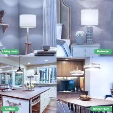 DEGNJU 100W Equivalent A19 5000K Daylight LED Light Bulbs, 1500 Lumens, E26 Base, Non-Dimmable, 13W Bright White for Bedroom Home Office, 3 Pack