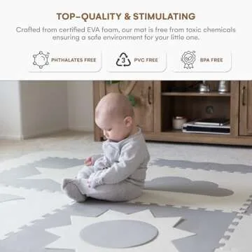 Extra Large Non-Toxic Baby Play Mat - 61"x61"