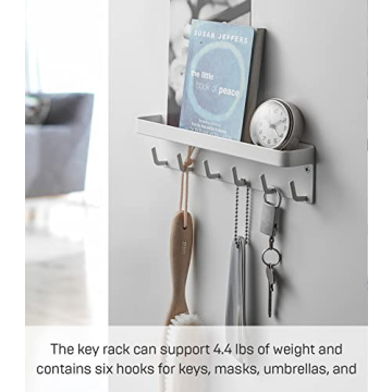 Yamazaki Smart Key Holder with Magnetic Tray for Home Organization