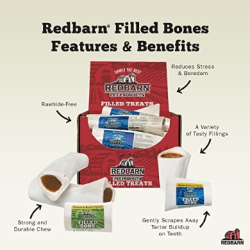 Redbarn Small Filled Dog Bones - Long Lasting Chew Treat