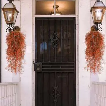 RECUTMS Fall Artificial Hanging Plants - 4 Pcs Vibrant Decor