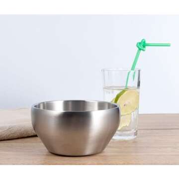 IMEEA Insulated Bowl Set - Double Wall Stainless Steel