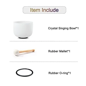 CVNC Frosted Quartz Singing Bowl for Sound Healing
