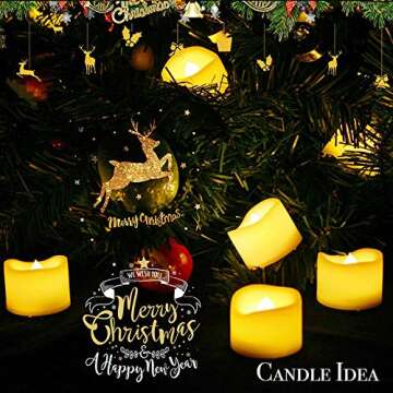 Flameless LED Tea Lights - Safe Ambiance for Celebrations