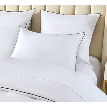 DAUAOTO Full Queen Microfiber Duvet Cover Set with Piping