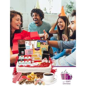 Premium Valentine's Day Gift Basket with Coffee and Treats