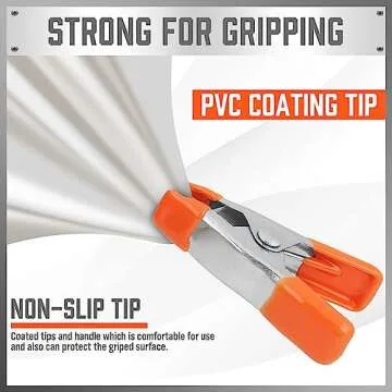 HORUSDY 32-Piece 2" inch Small Spring Clamp, Spring Metal Spring Clamps, 3/4"-inch Jaw opening