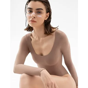 Stylish PUMIEY Long Sleeve Bodysuit for Women