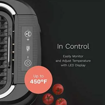 hOmeLabs Indoor Smokeless Electric Grill with Griddle Plate