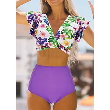 Chic Binlowis High Waist Flounce Bikini Set for Women