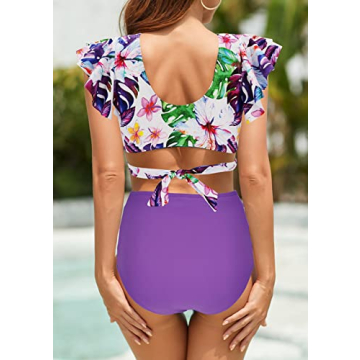 Chic Binlowis High Waist Flounce Bikini Set for Women