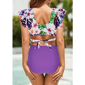 Chic Binlowis High Waist Flounce Bikini Set for Women