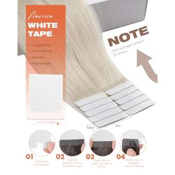 Sunny Hair Tape in Extensions 22 Inch Real Human Hair