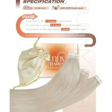 Sunny Hair Tape in Extensions 22 Inch Real Human Hair