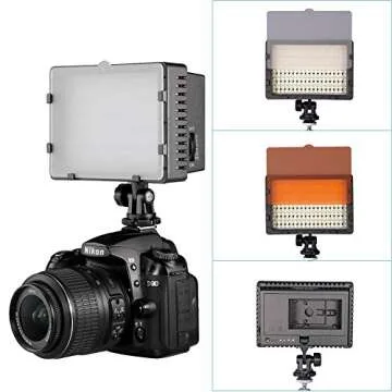 Neewer 4X 160 LED Light kit Dimmable Ultra High Power Panel Lighting Kit,Includes:(4) CN-160 Light+(4) 5.9"x6.7"/15x17cm Softbox+(4) Battery Replacement+(4) 6ft/190cm Light Stand+(1) Bag