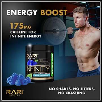 RARI Nutrition Infinity Pre Workout Performance - Pre Workout for Women and Men, High-Performance Energy Powder - 30 Servings - Strawberry Lemonade