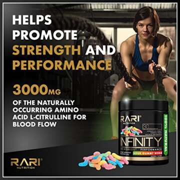 RARI Nutrition Infinity Pre Workout Performance - Pre Workout for Women and Men, High-Performance Energy Powder - 30 Servings - Strawberry Lemonade