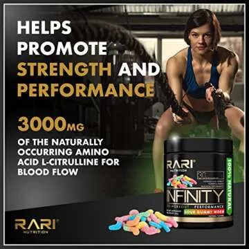 RARI Nutrition Infinity Pre Workout Performance - Pre Workout for Women and Men, High-Performance Energy Powder - 30 Servings - Strawberry Lemonade