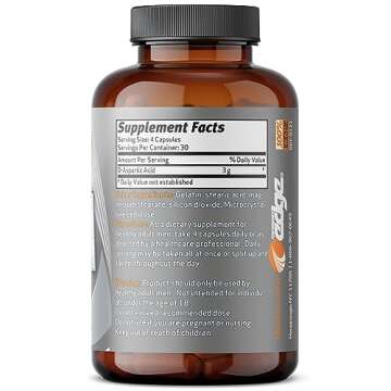 Performance Edge DAA D-Aspartic Acid for Men's Health