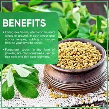 Jiva Organic Fenugreek Seeds 7 Ounce – Non-GMO, Gluten Friendly, All Natural Fenugreek Spice – Organic Fenugreek Seeds for Hair Growth, Cooking & Sprouting - Methi Seeds for Methi Dana Water