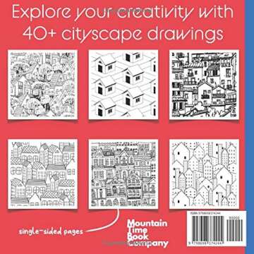 Urban Sketches Coloring Book: Whimsical Villages & City Sketches for Adults
