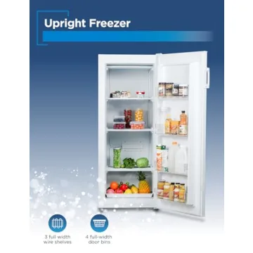 BLACK+DECKER 10 Cu. Ft. Upright Freezer – Extra Storage Solution