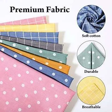 SATINIOR 8 Pieces Dog Bandanas Plaid Polka Dots Dog Triangle Scarf Soft Washable Dog Kerchief Adjustable Pet Bib Accessories for Small Medium Large Dogs Puppies Cats Pets, 8 Count (Pack of 1)