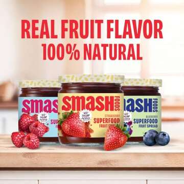Chia Smash Jam, Variety 3-Pack Classics | No Sugar Added, Naturally Sweet Jelly | Keto Friendly, Low...