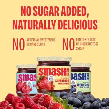 Chia Smash Jam, Variety 3-Pack Classics | No Sugar Added, Naturally Sweet Jelly | Keto Friendly, Low Calorie, Low Carb | Non GMO, Upcycled, Vegan, Plant Based, Paleo | Strawberry, Raspberry, Blueberry