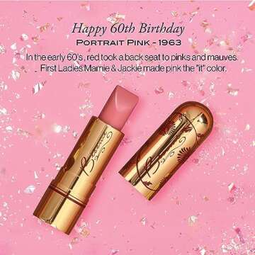 BESAME Portrait Pink Lipstick - Vintage Pastel Beauty