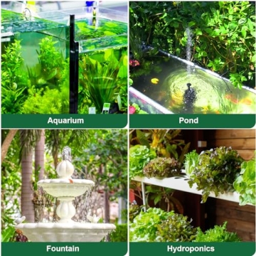 GROWNEER 550GPH Ultra Quiet Submersible Pump for All