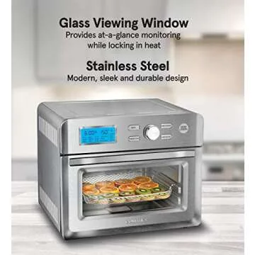 Gourmia GTF7600 16-in-1 Air Fryer Oven in Silver