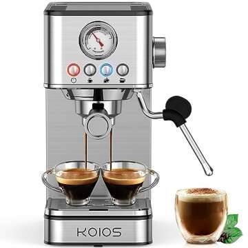KOIOS 20 Bar Espresso Machine with PID Control & Steam Wand