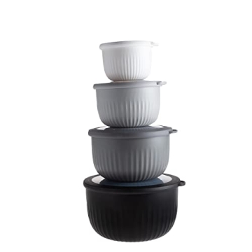 Nesting Prep Bowls Set with Lids - 8 Piece Set