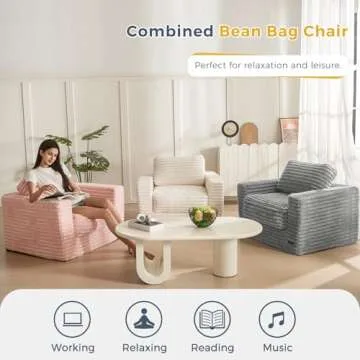 MAXYOYO Giant Bean Bag Chair for Ultimate Comfort