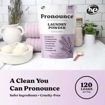 Pronounce Laundry Detergent Powder Alternative | Earth-Derived Ingredients, Eco-Friendly, Safer for ...