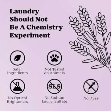 Pronounce Laundry Detergent Powder Alternative | Earth-Derived Ingredients, Eco-Friendly, Safer for Sensitive Skin, Eczema, and Babies. Stain + Smell Fighting. HE Safe (Lavender, 120 Loads).