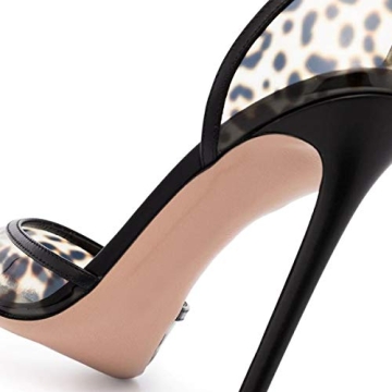 FSJ Women Clear High Heel Sandals Comfortable Elegant Pumps