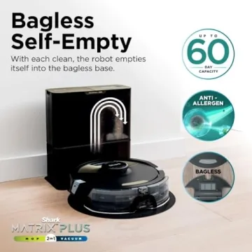 Shark Matrix Plus Robot Vacuum & Mop Combo - Powerful Suction